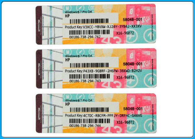本物の100%のWindows 7枚の専門32bit/64bit SP1 COA免許証