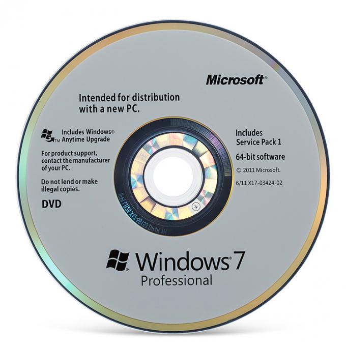 Logiciel global Microsoft Windows OEM professionnel et à la maison de 7 avec la victoire 7 de DVD Microsoft